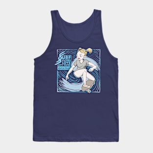 Surf skaters love city waves Tank Top